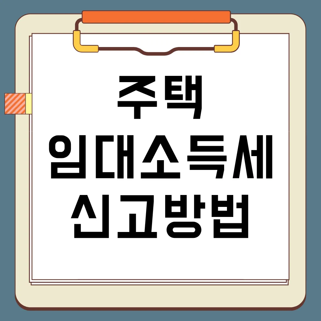 주택 임대소득세 신고 방법, 종합과세 vs 분리과세, 절세 전략