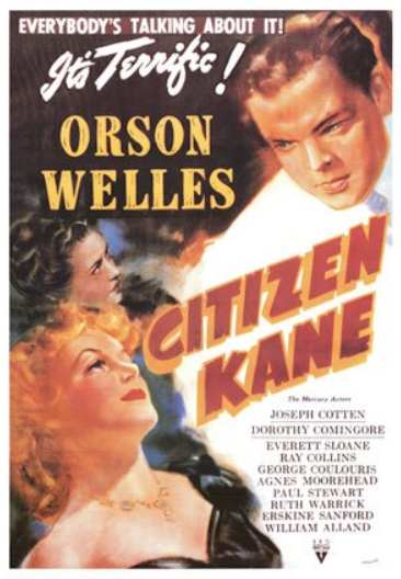 이 글에서 소개하고 있는 영화 '시민케인'의 포스터입니다.