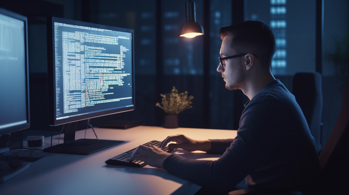 ChatGPT를 활용해 이메일을 작성 중인 직장인의 모습