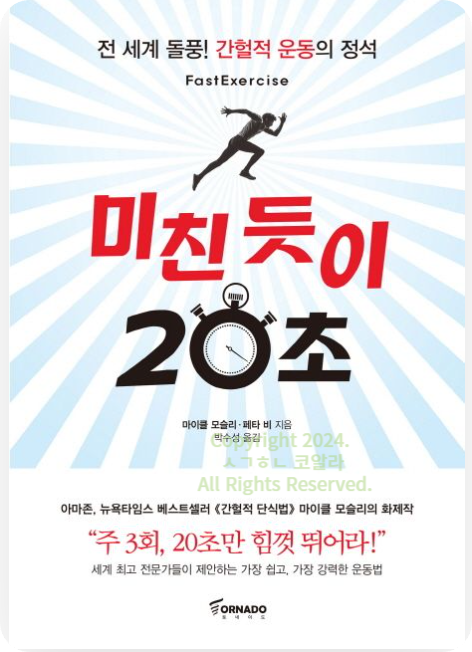 마이클 모슬리 저자 미친듯이 20초 출처 교보문고