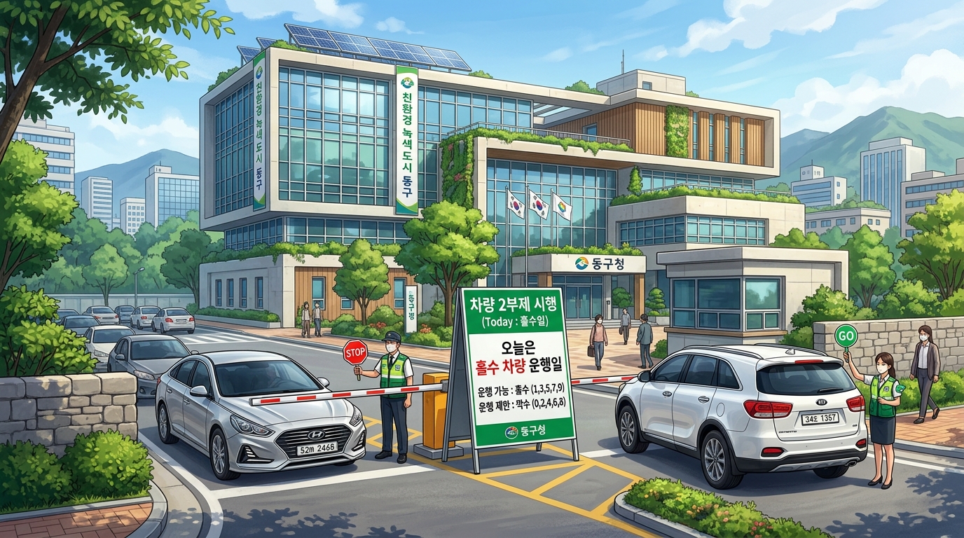 [공공기관 차량 2부제 전면 시행]