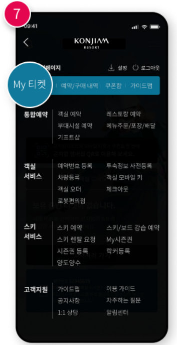 곤지암 리조트 티켓과 리프트권 사용방법 (출처-홈페이지)