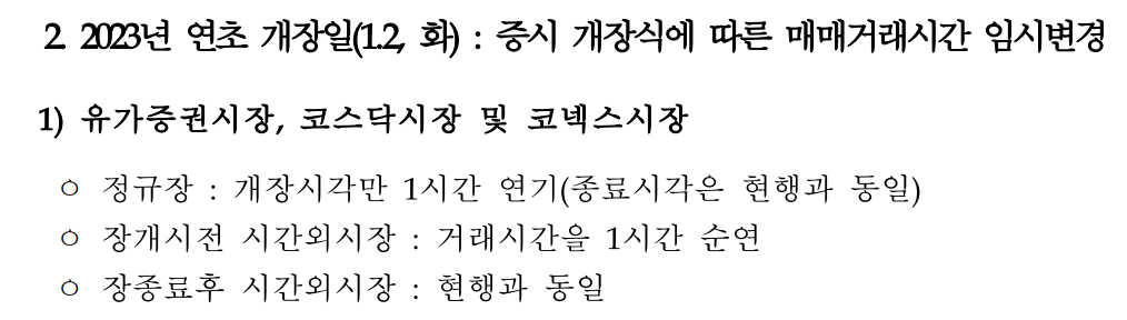 2024년 주식시장 개장일