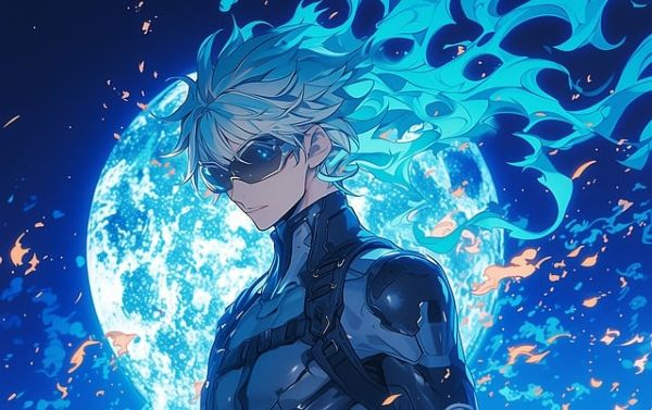 애니메이션이미지 (해를 등지고 있는 사람모습)