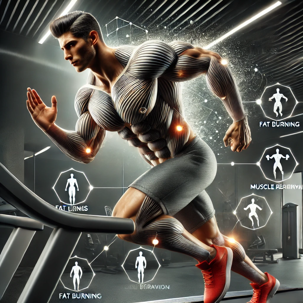 보디빌더의 컷팅 프로 남자선수 (Bodybuilder's cutting professional male athlete)