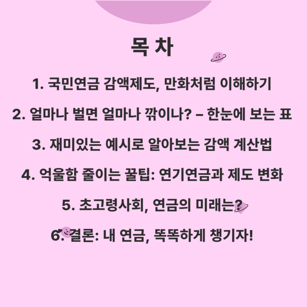 국민연금 감액제도