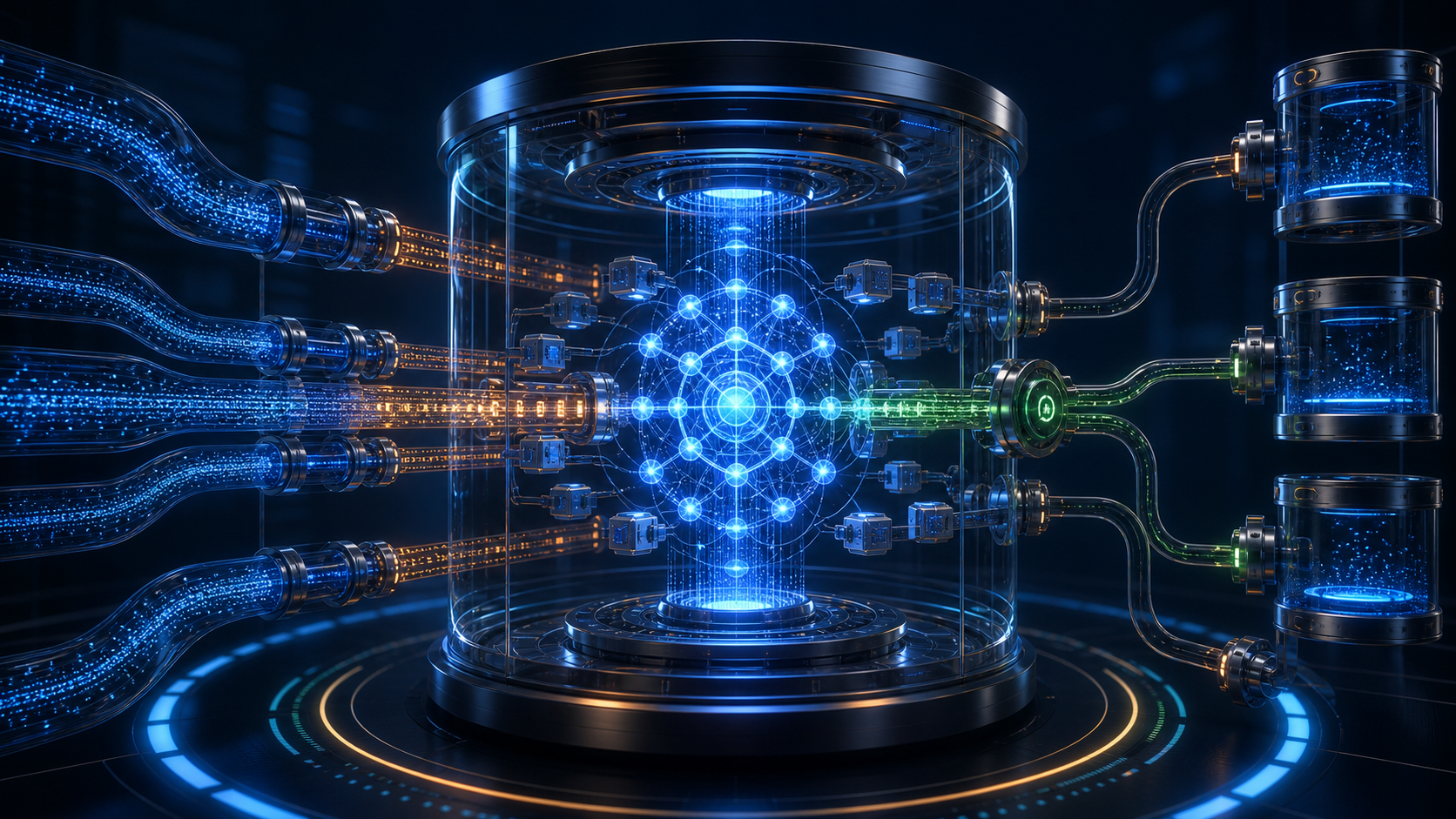 AI Agent Capacity Planning의 Token&middot;Queue&middot;Worker&middot;Provider Quota 균형을 표현한 대표 이미지