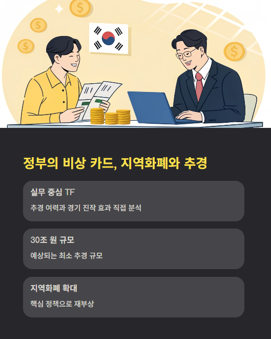 정부의 비상 카드 지역화폐와 추경