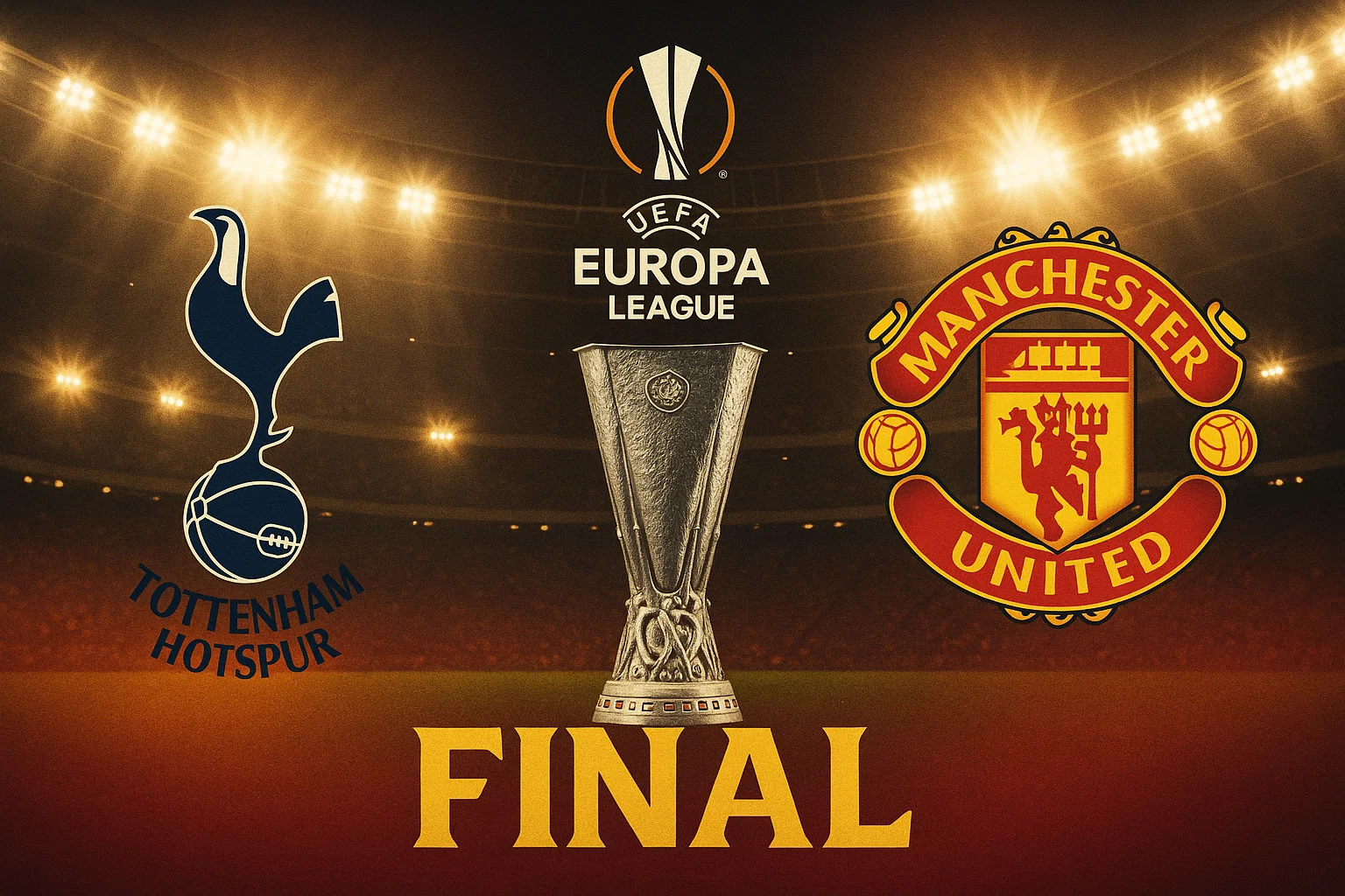 토트넘과 맨유의 엠블럼이 마주한 이미지
