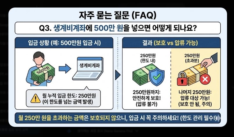 생계비통장 압류방지 금액 250만원 상향 [2026년 시행] 보호 한도 및 개설 방법 안내