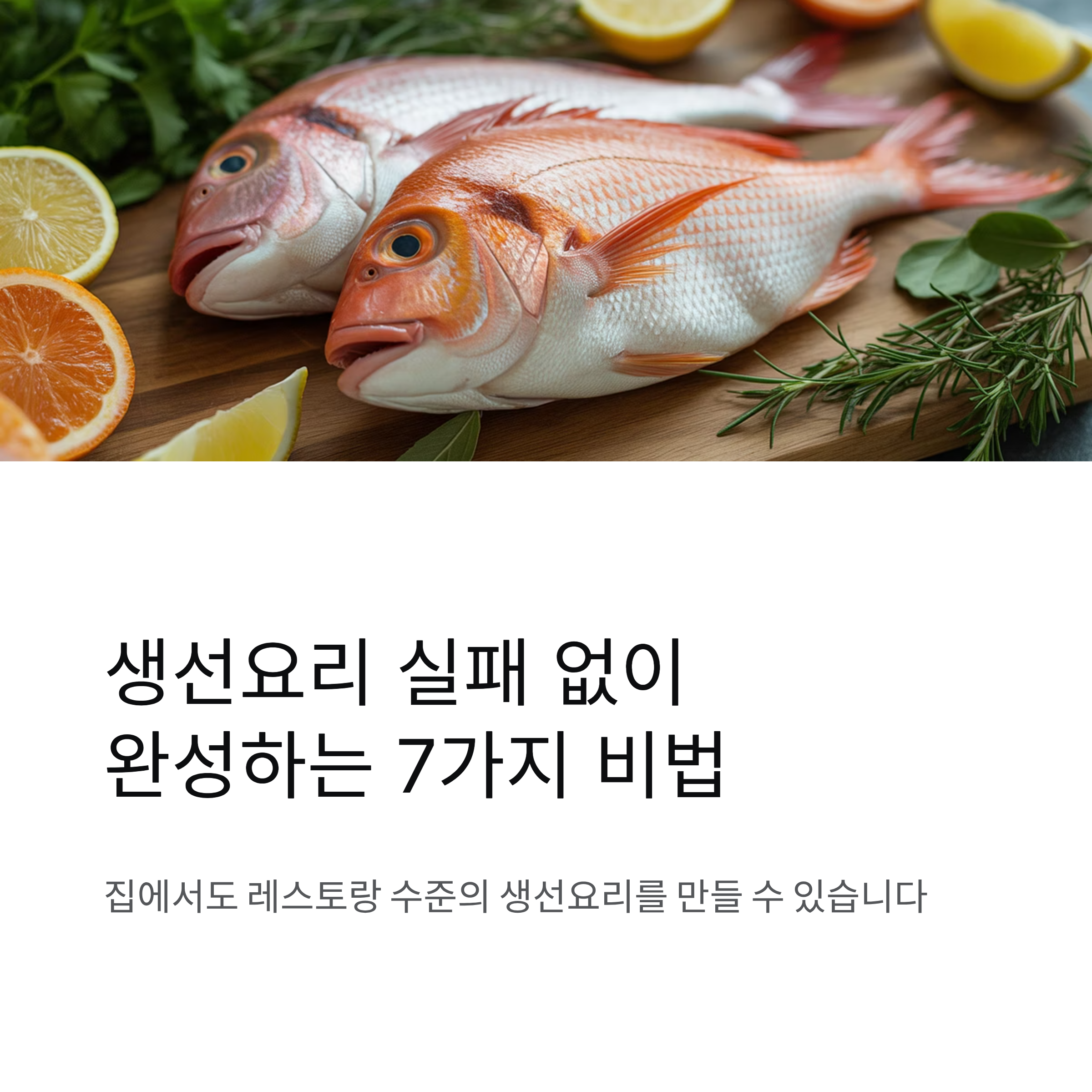 생선요리 실패 없이 완성도 높이는 실전 비법 가이드
