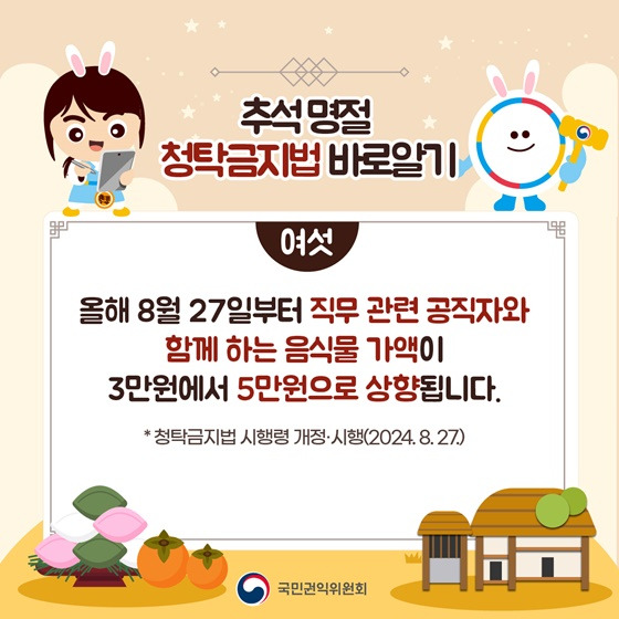 음식물 가액 상향