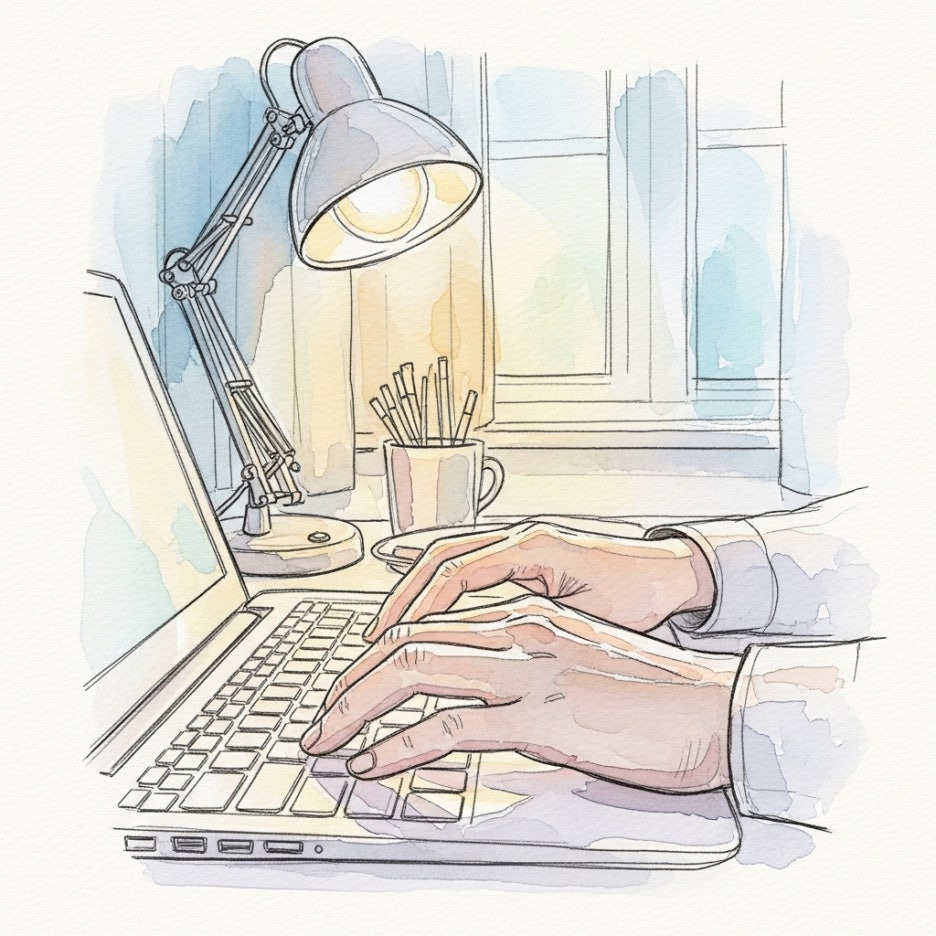 집중해서 예매를 준비하는 손길