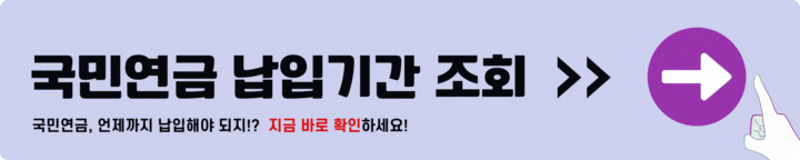 국민연금 납입기간