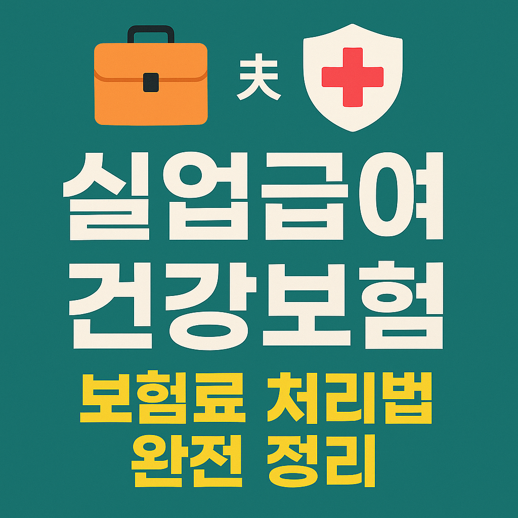 퇴사 후 실업급여 받는 동안 건강보험은 어떻게?, 보험료 처리법 완전 정리 (이미지=챗지피티)