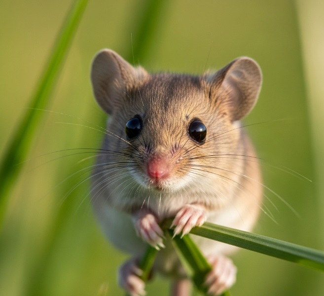 눈을 동그랗게 뜨고있는 쥐. 쥐띠 성격에 대하여 알아보자