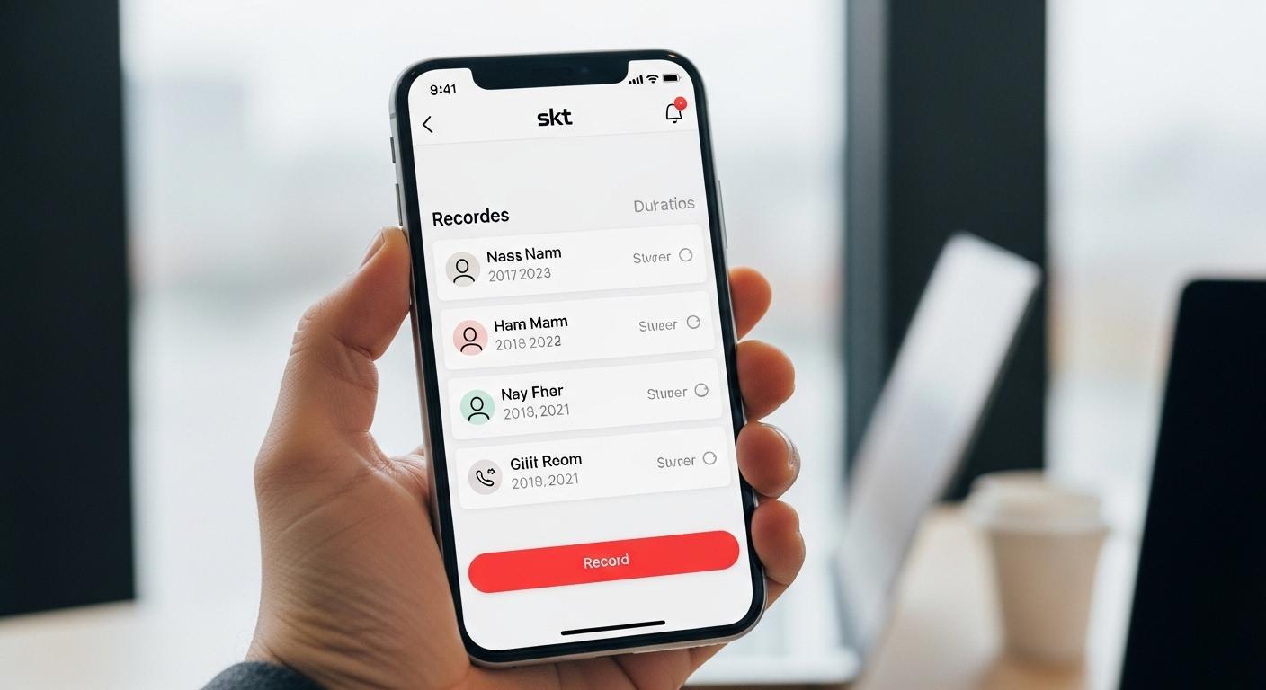 아이폰 통화 녹음 어플 skt