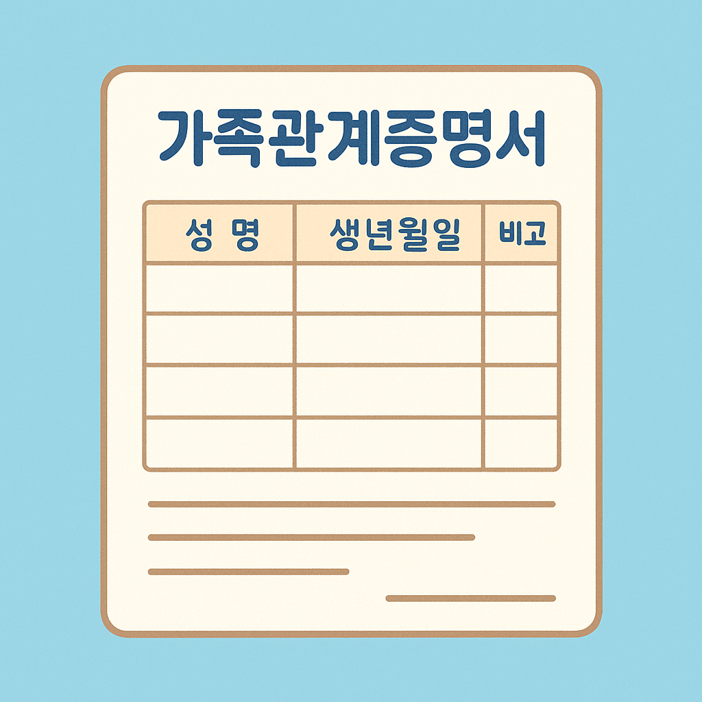 가족관계증명서 발급