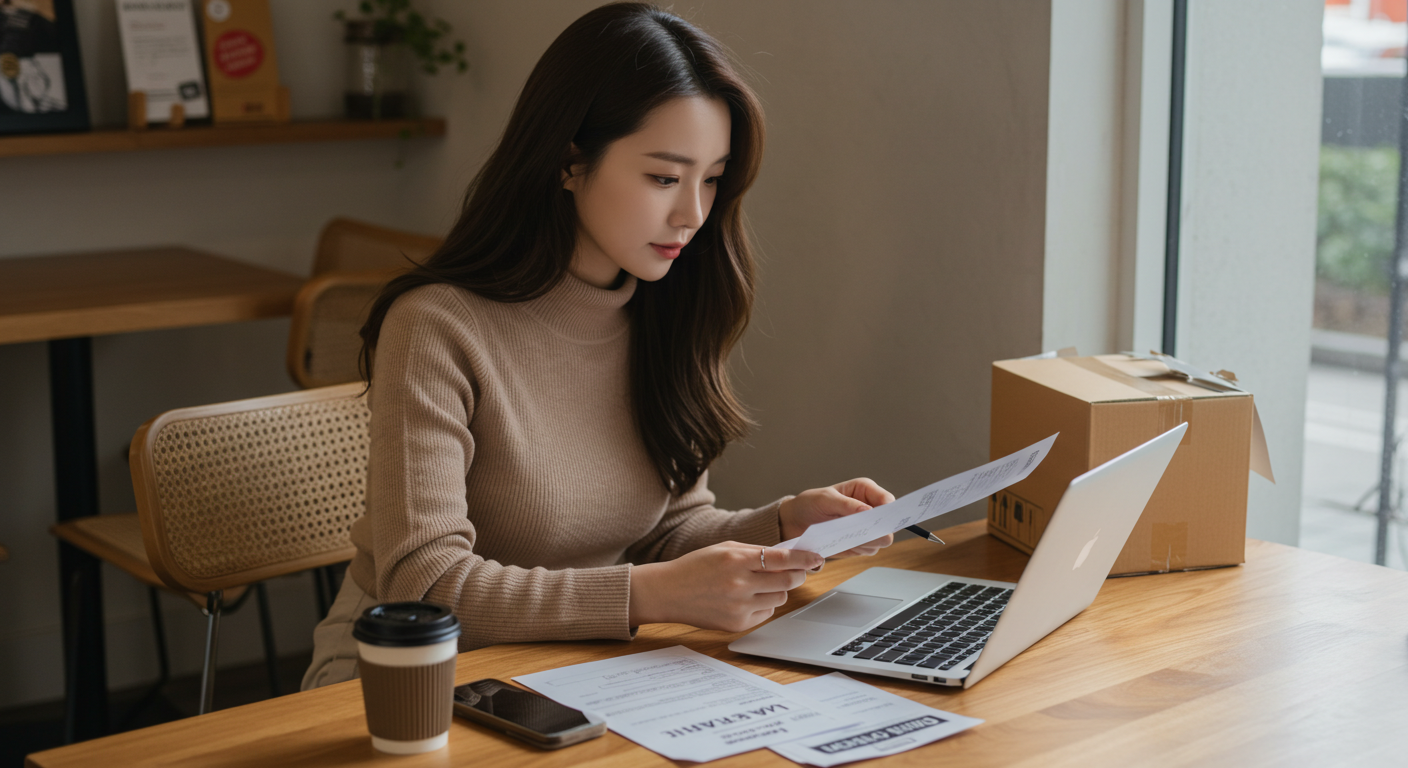 해외직구 반품과 환불 관련 확인하는 이미지
