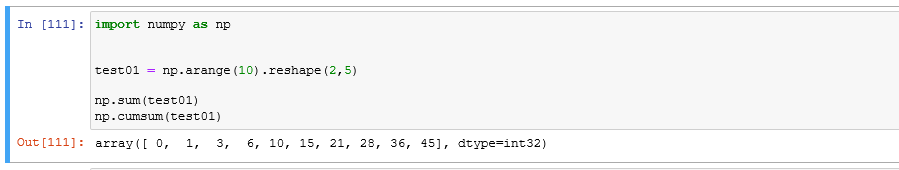 numpy 함수 구현 결과 사진