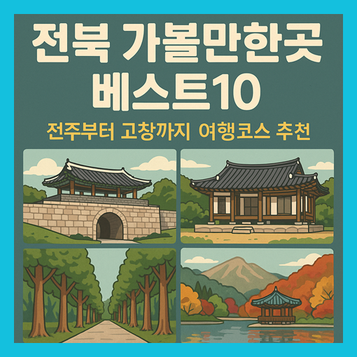 전북 가볼만한곳 베스트10