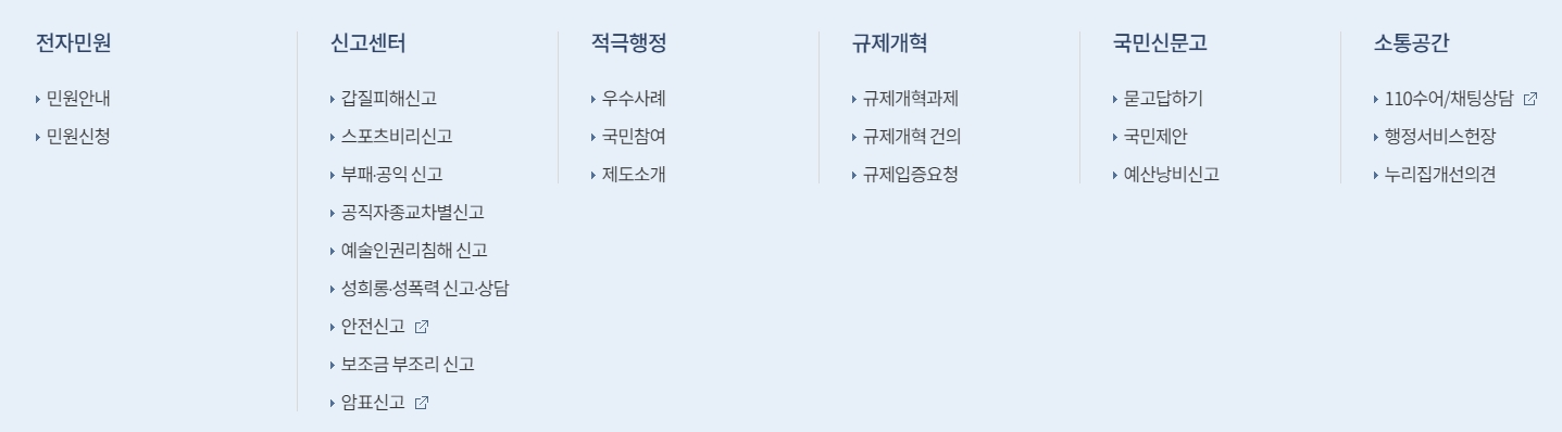 공공데이터 개방 및 활용 안내 페이지