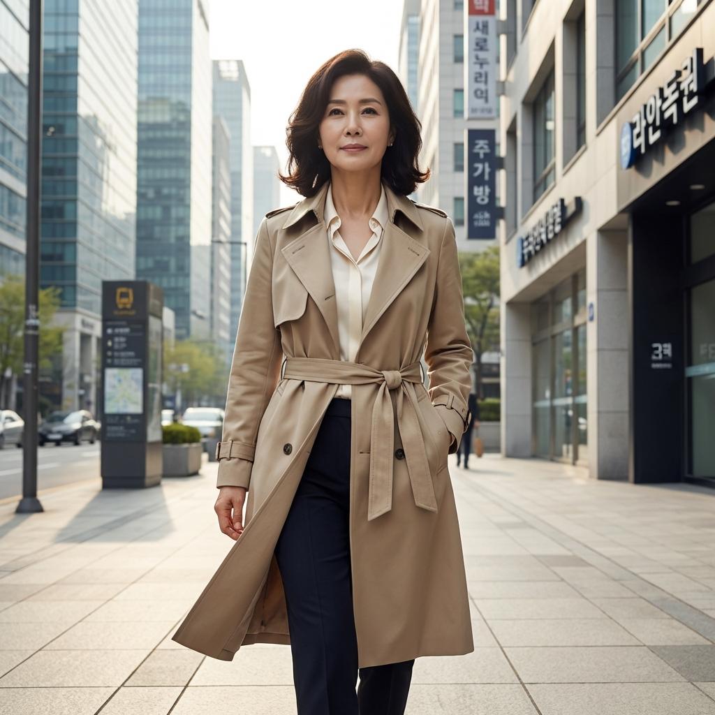 구림 걱정 없는 혼방 소재로 완성하는 50대 오피스룩