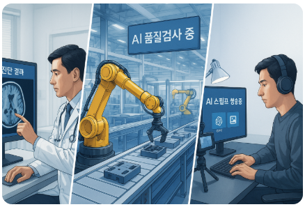 AI 활용사례 (헬스케어, 제조, 콘텐츠)
