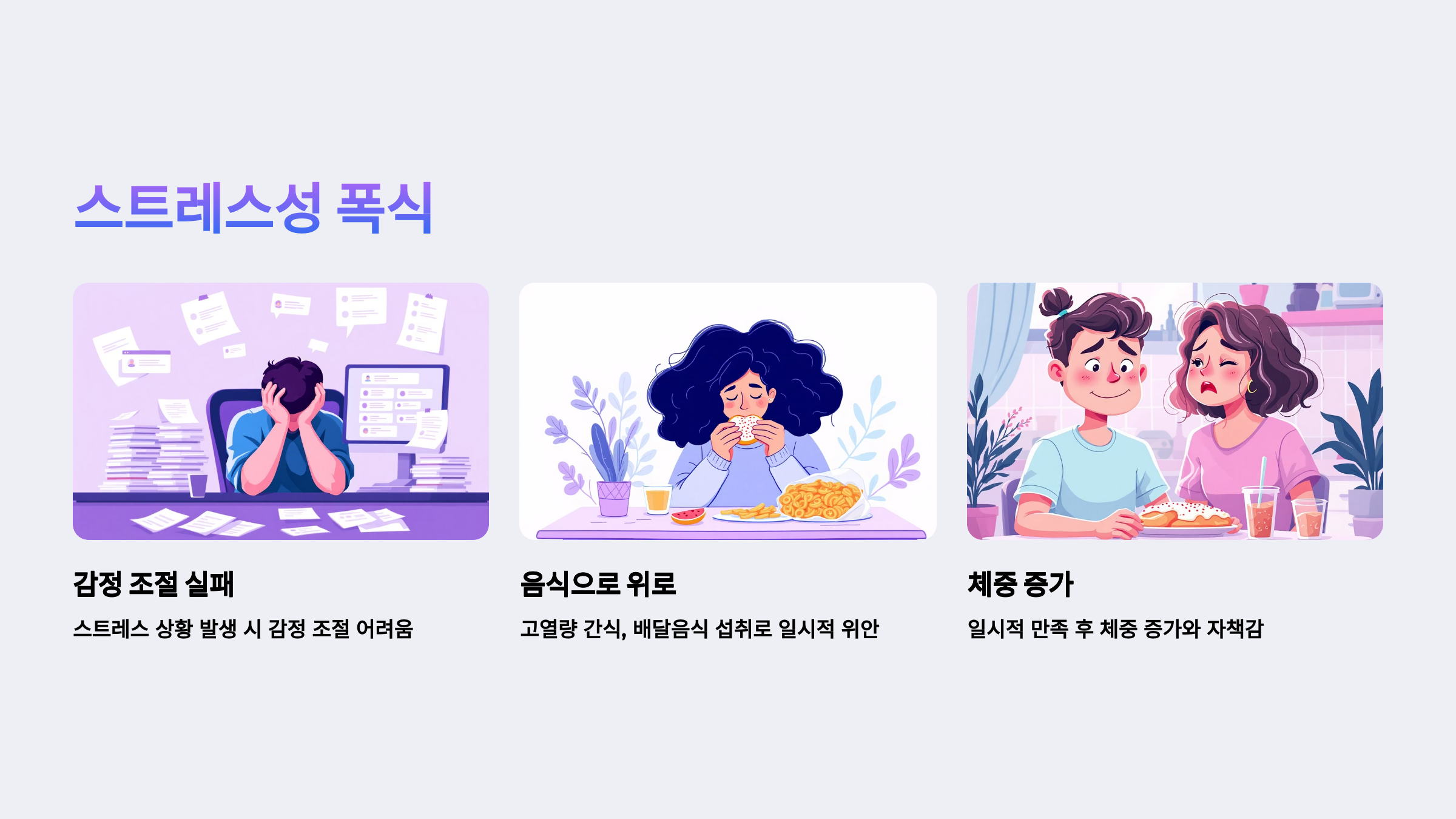 스트레스 받을 때마다 폭식하는 습관