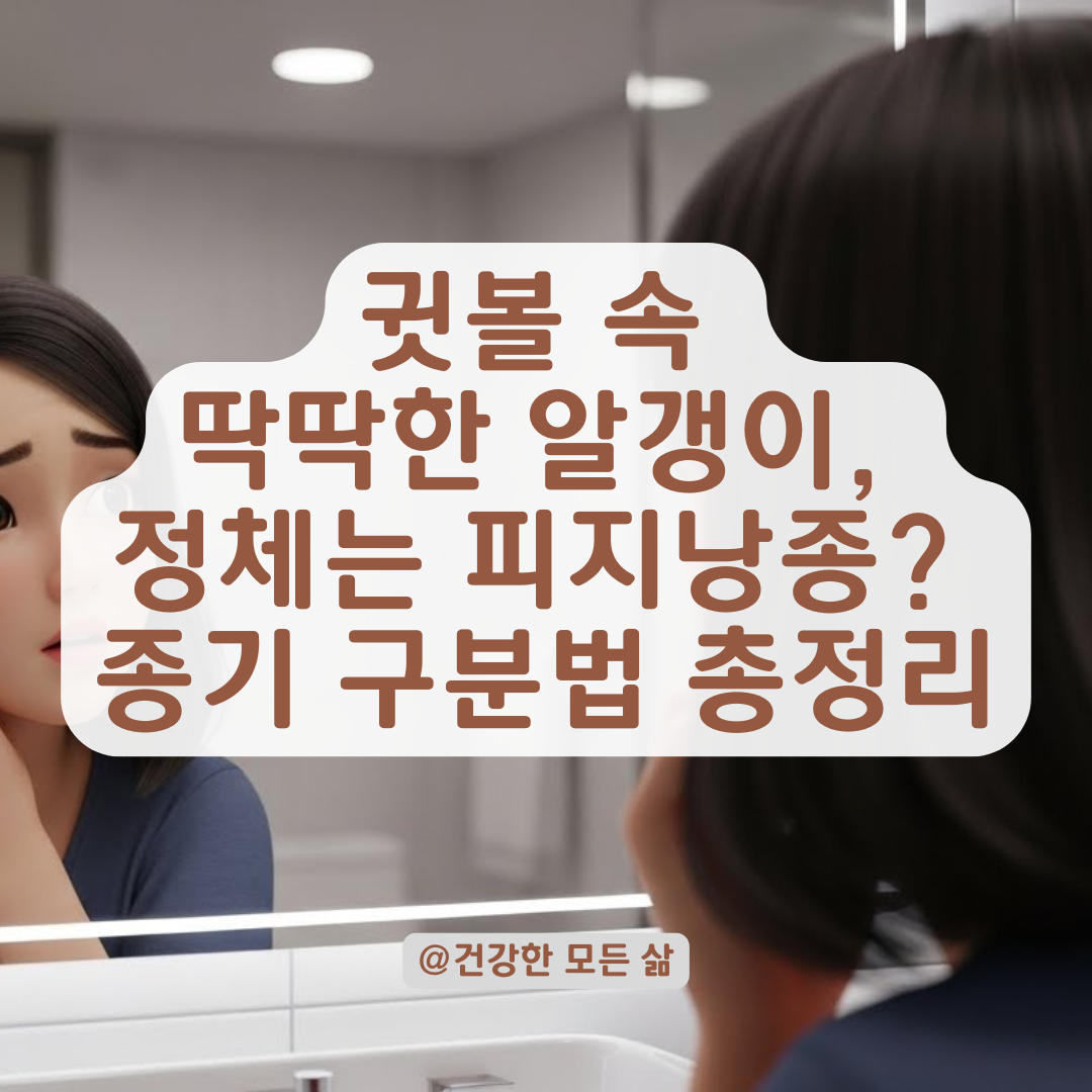 아프지 않은 귓볼 염증의 정체, 피지낭종과 종기를 구분하는 판단 기준
