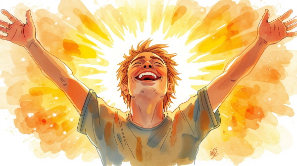 ESFP는 사람들에게 따뜻함과 생기를 전하는 능력이 있습니다. 하지만 그 힘은 누군가의 반응에 따라 움직일 때보다, 내면의 진심에서 나올 때 더 빛을 발합니다에 관한 그림