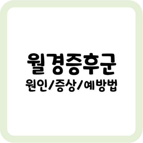 월경증후군 예방법