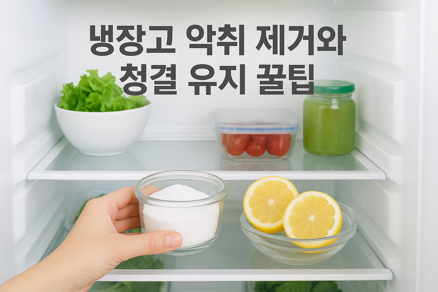 냉장고 냄새 제거와 신선함 유지 꿀팁