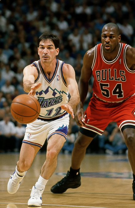 존 스탁턴의 어시스트 장면