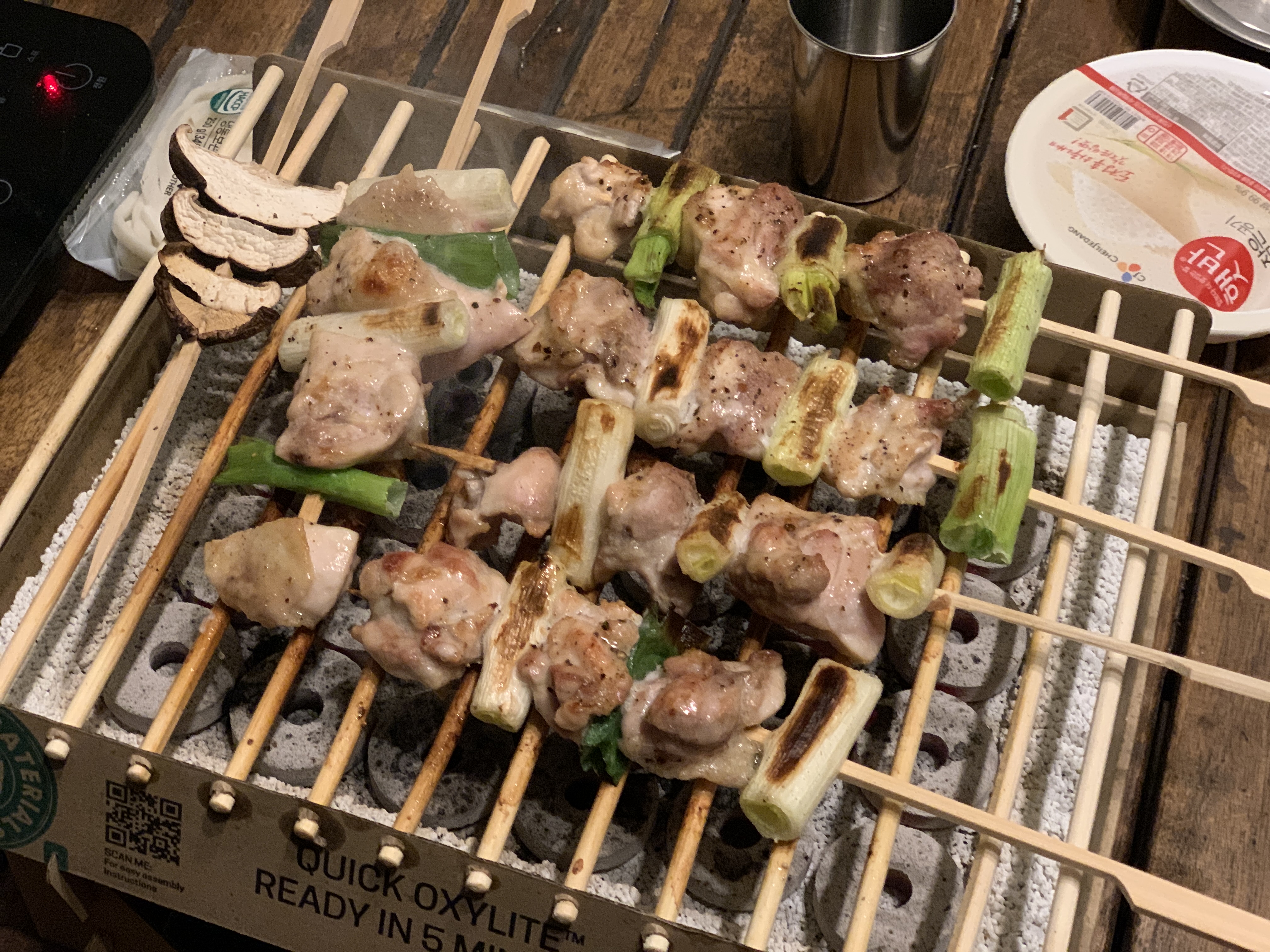 캠핑음식 닭꼬치