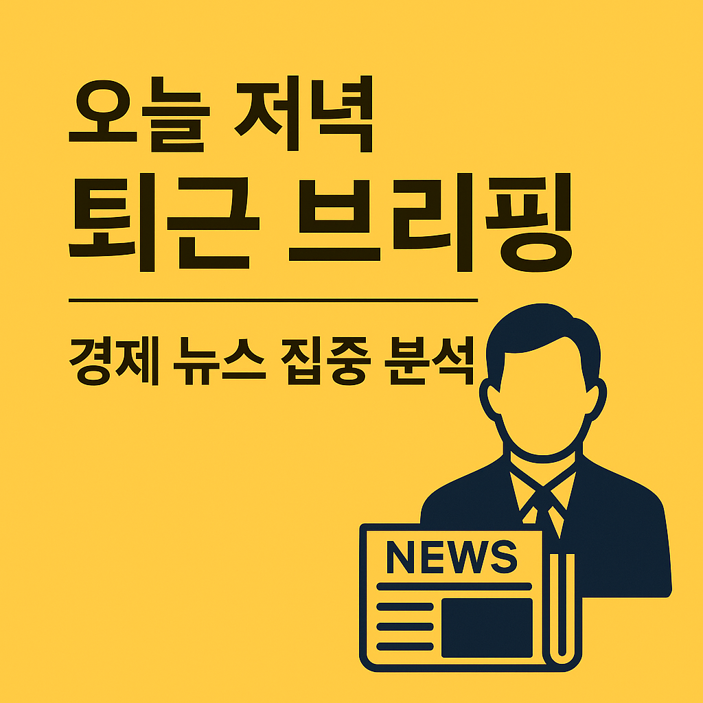 오늘 저녁 퇴근 브리핑