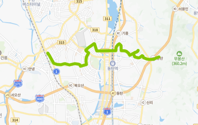 화성-712번-버스-노선-지도