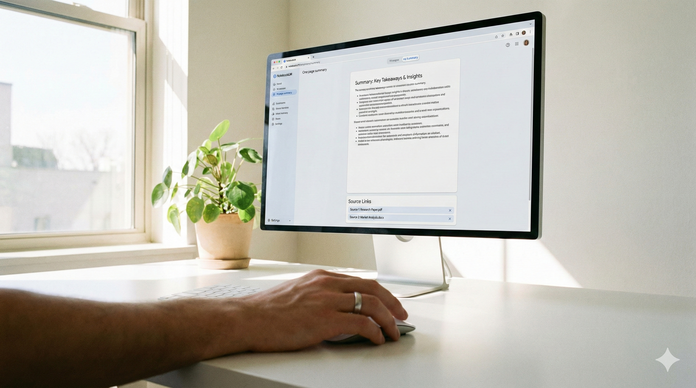 제미나이 3 Deep Research와 NotebookLM을 활용하여 방대한 데이터를 보고서 구조로 변환하는 화면