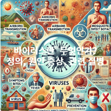 바이러스란 무엇인가? 바이러스의 정의, 원인, 증상 및 관련 질병 이해하기