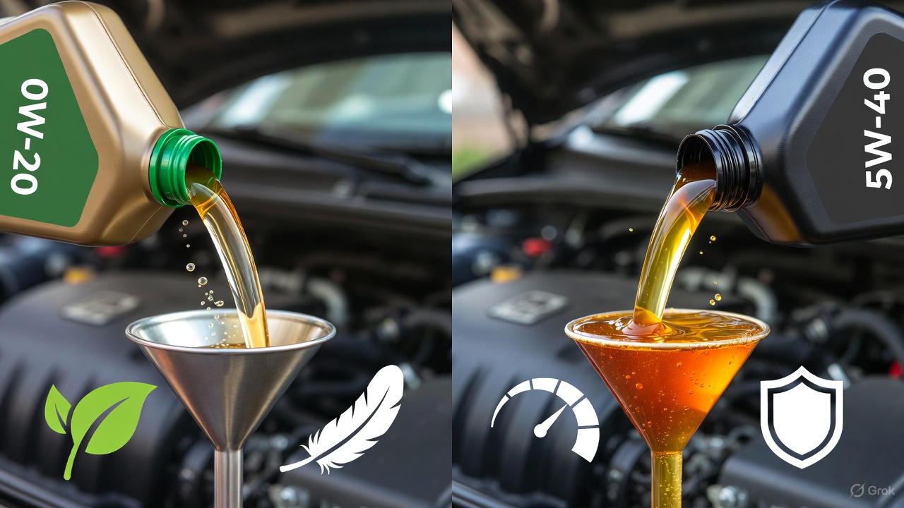 합성유 vs 광유 관련 사진