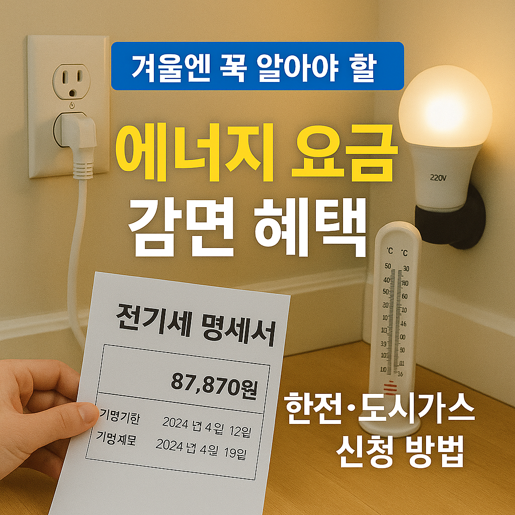 [4편] 차상위계층 전기요금&middot;가스요금 감면 혜택