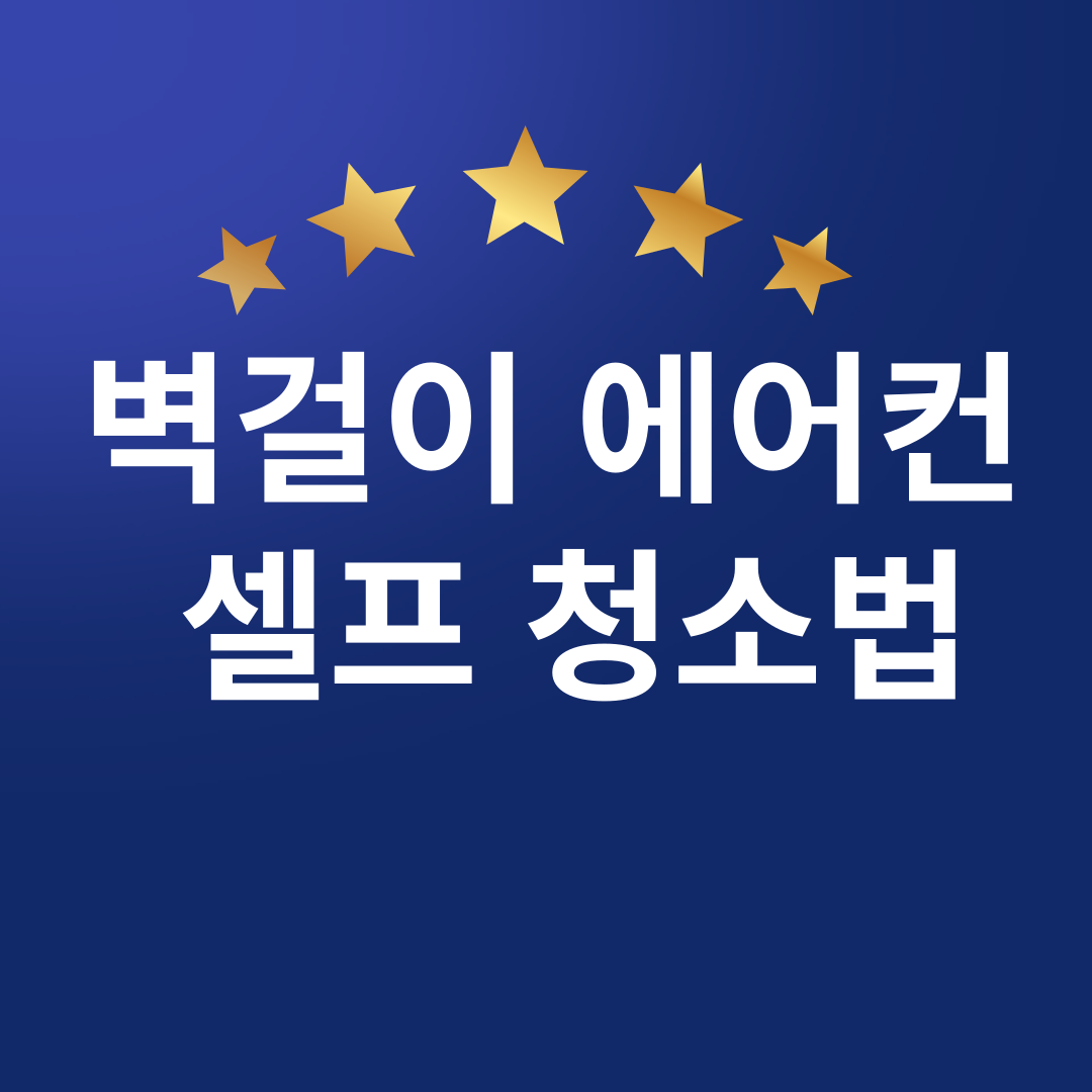 벽걸이 에어컨 셀프청소 (곰팡이, 세균 셀프 청소방법)
