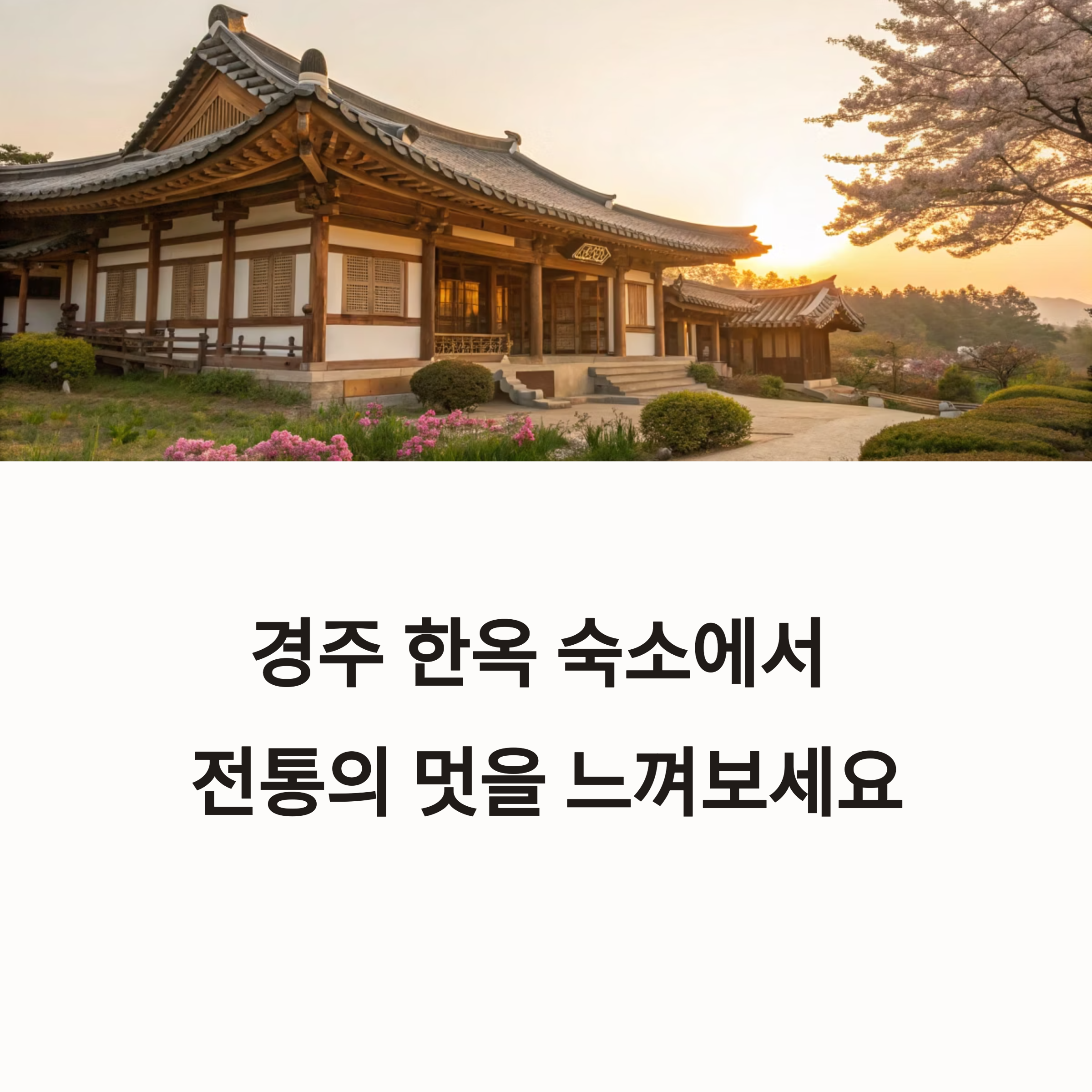 경주 한옥 숙소