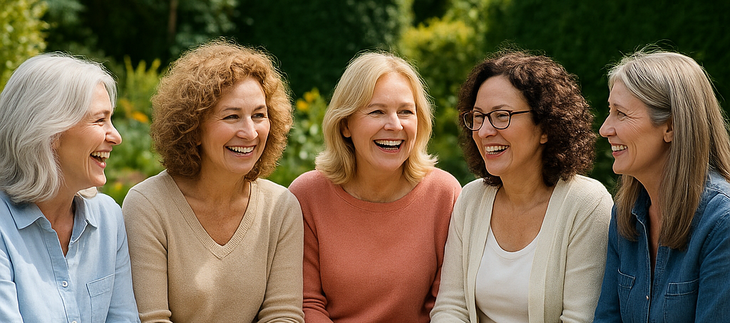 갱년기 여성 이미지입니다.