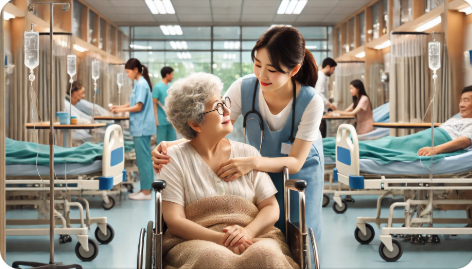 병동현장에서 환자를 돌보는 병동지원팀