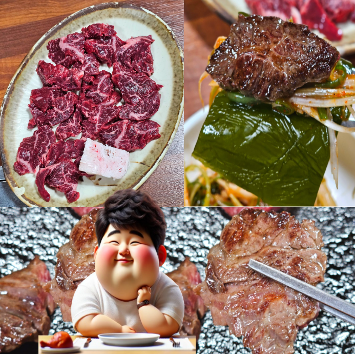 육즙-폭발하는-미디엄-레어로-구워진-안금무(안거미)-토시살