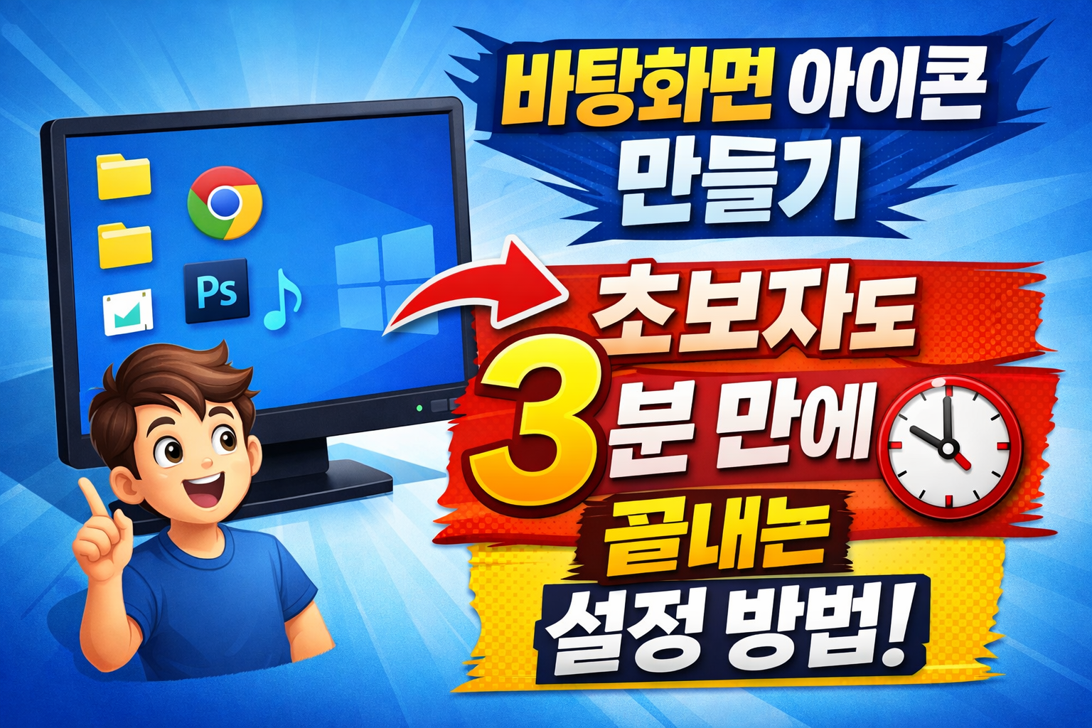 바탕화면 아이콘 만들기