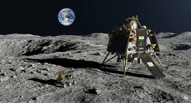 인도 ISRO 찬드라얀 3호 비크람 착륙선
