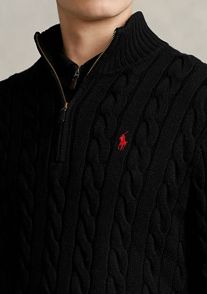 폴로 남성 케이블 니트 코튼 스웨터 색상 및 사이즈 알아보기