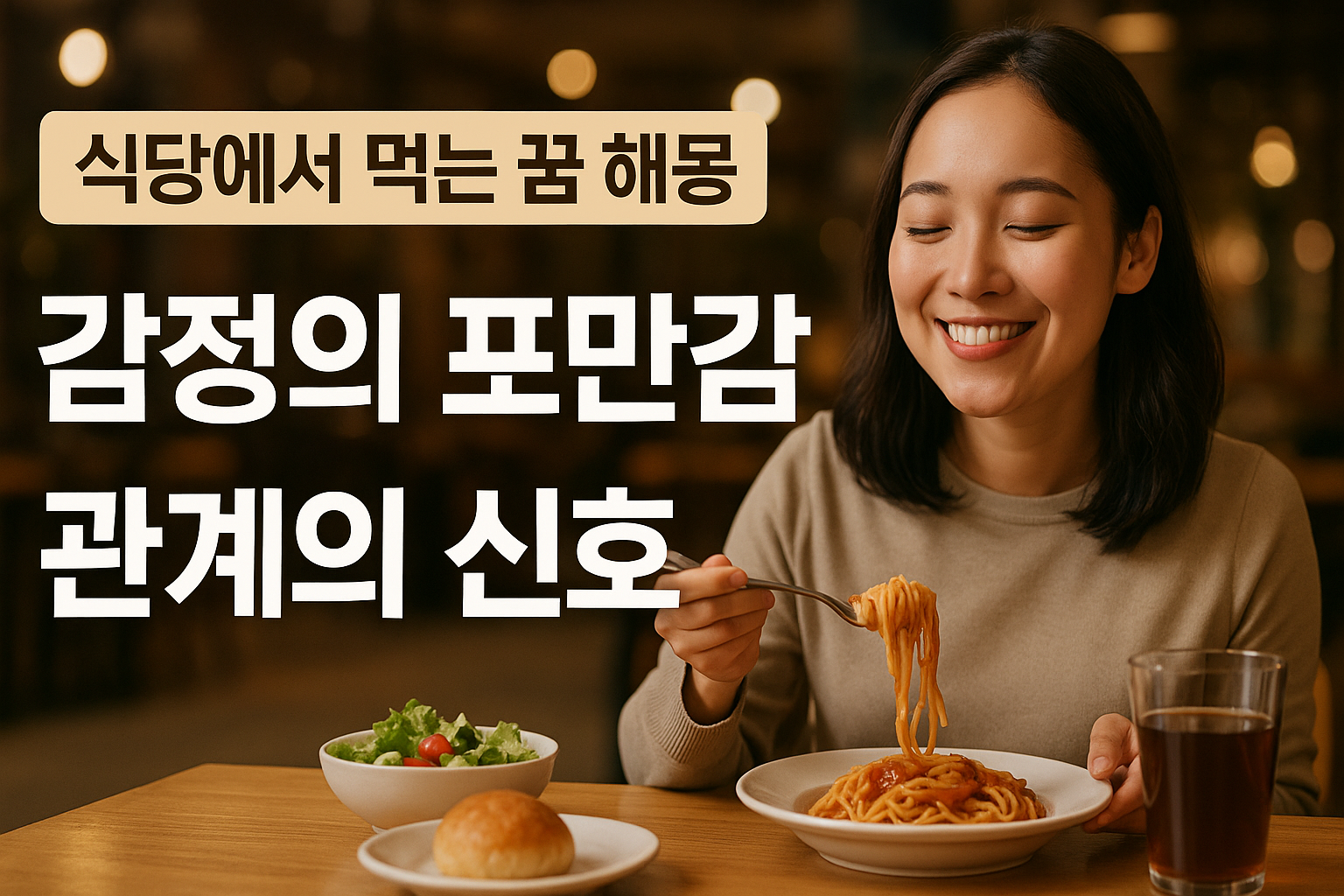 식당에서 먹는 꿈